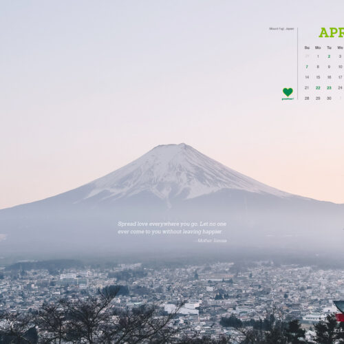 Greenheart Calendar – April 2019
