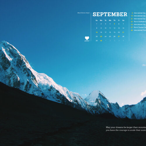 Falling into September – the Greenheart Global Calendar