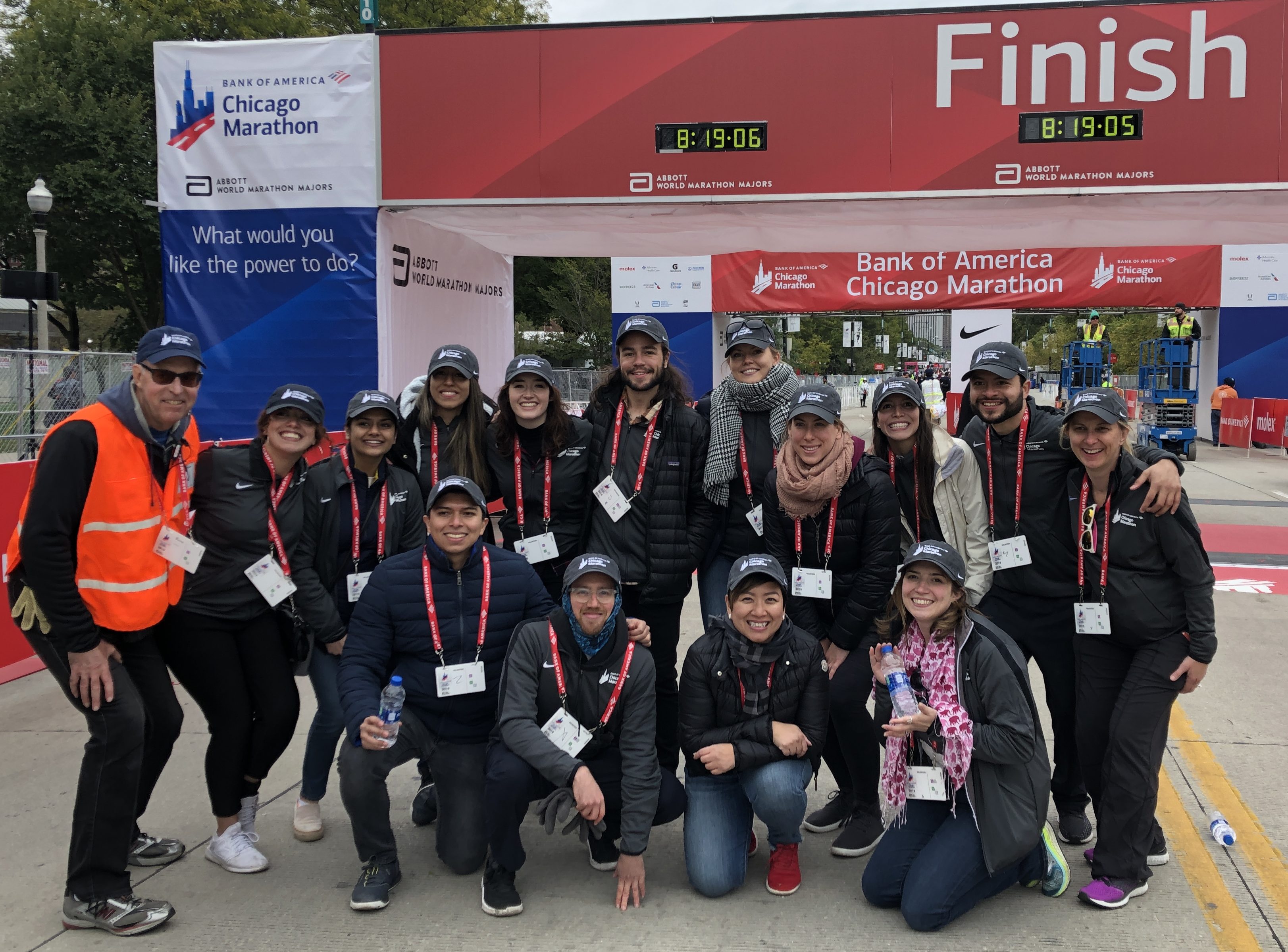 Perks of Volunteering Local! Greenheart Staff at The Chicago Marathon